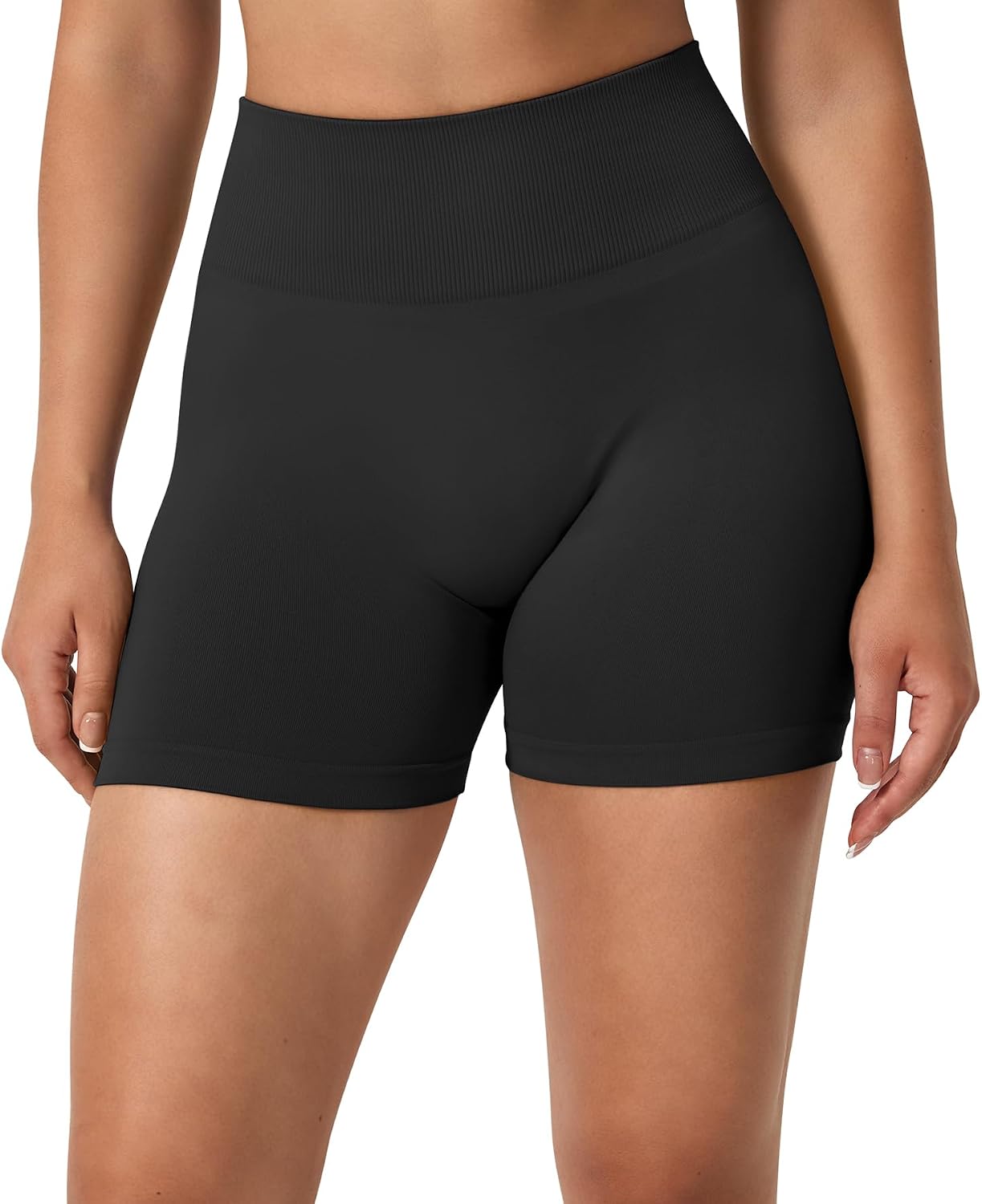 Detalle de TAYOEA Sport Short Damen – Scrunch Butt Lifting, Seamless Push Up Gyms Short