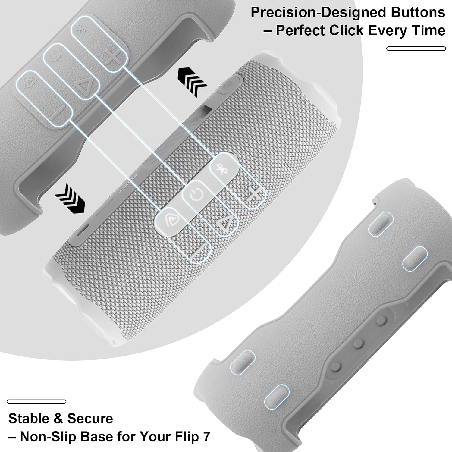 Detalle 2 de JBL Flip 7 silicone protective cover with strap