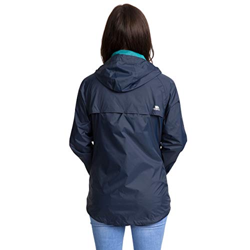 Thumbnail 3 de Trespass Womens Waterproof Packaway Jacket Qikpac Navy, Size 18