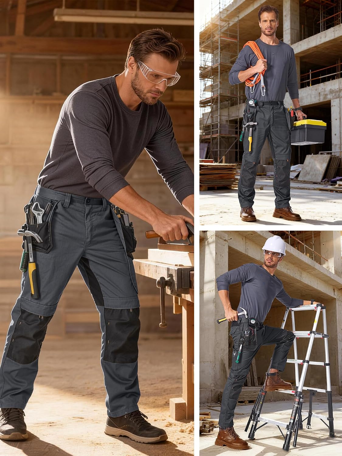 Thumbnail 6 de mosingle Men's Durable Stretch Cargo Trousers