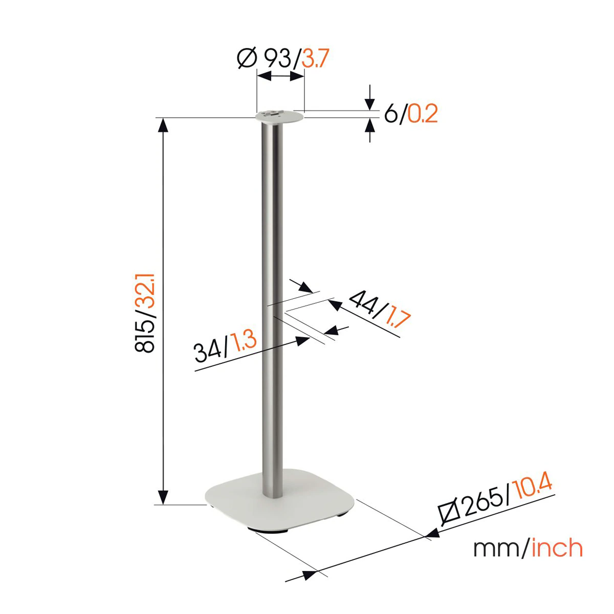 Thumbnail 1 de Vogel's SFS 4113W soporte de suelo para Sonos Era 100 🎧