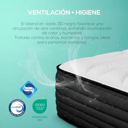 Thumbnail 3 de DUÉRMETE ONLINE Colchón Viscoelástico Pocket Visco Reversible 135x190 – 20 cm de altura