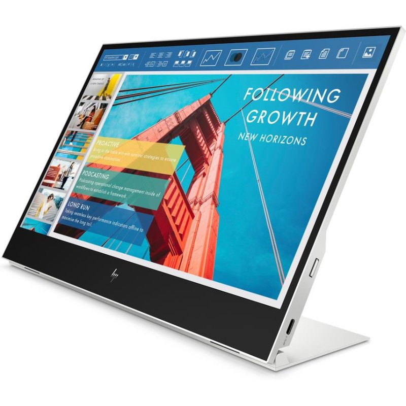Detalle de Monitor HP E14 G4 14" FullHD: segunda pantalla portátil con USB-C para movilidad inteligente