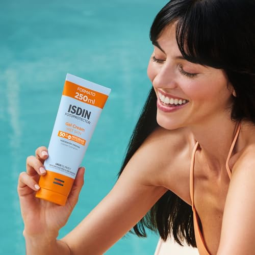 Detalle de ISDIN Fotoprotección Gel Cream SPF 50: protector solar corporal gel-crema de rápida absorción (250 ml)