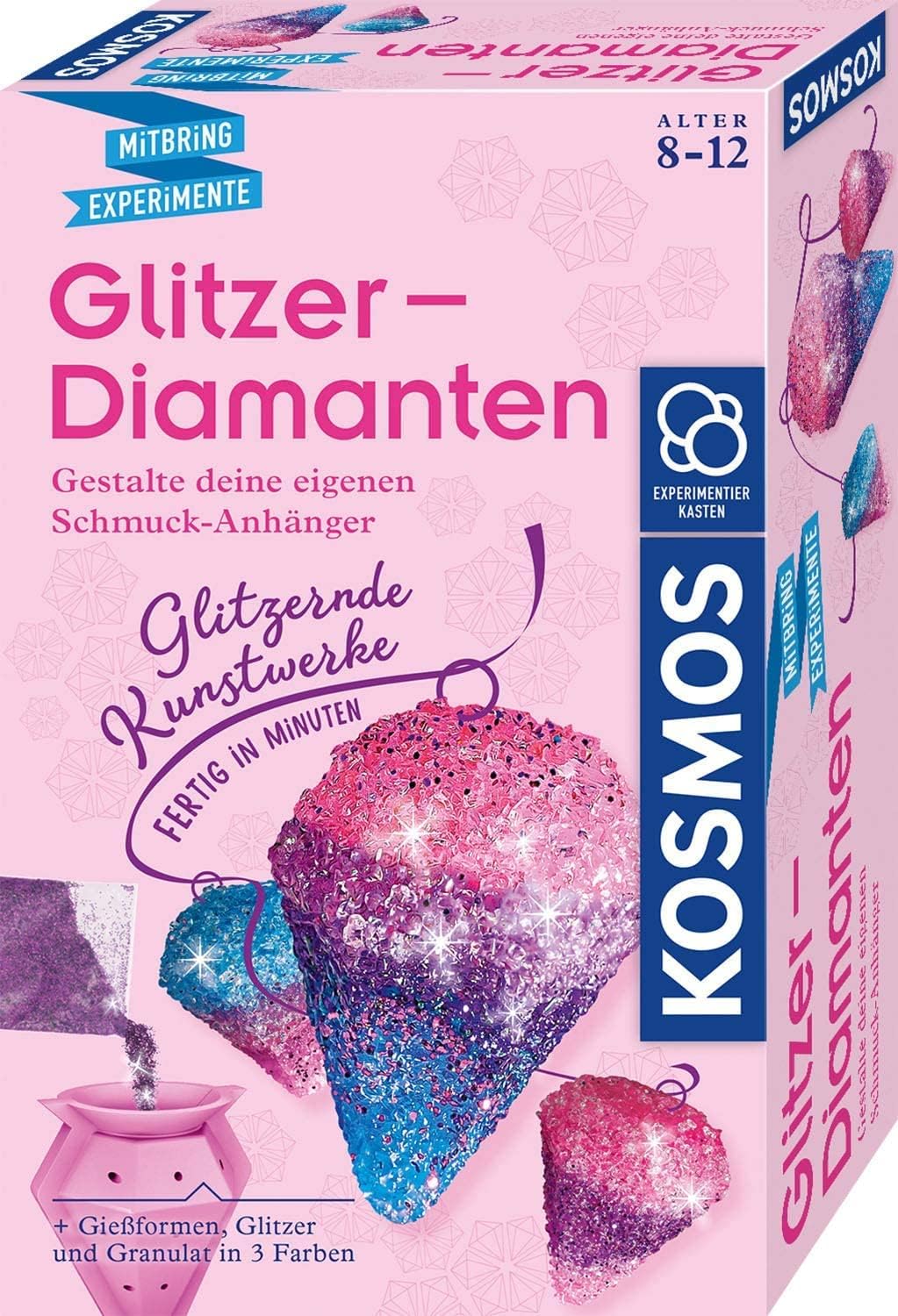 Detalle de Kosmos Glitzer-Diamanten: Experimentierset für Kinder von 8–12 Jahren