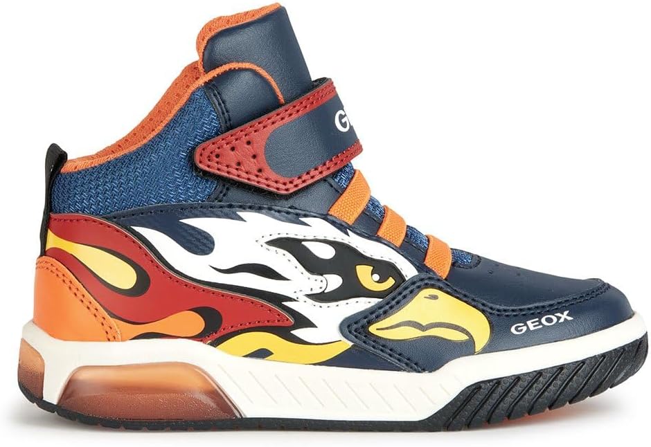 Detalle de Geox J INEK BOY A – Scarpe da Ginnastica per Bambino, Blu, 28 EU
