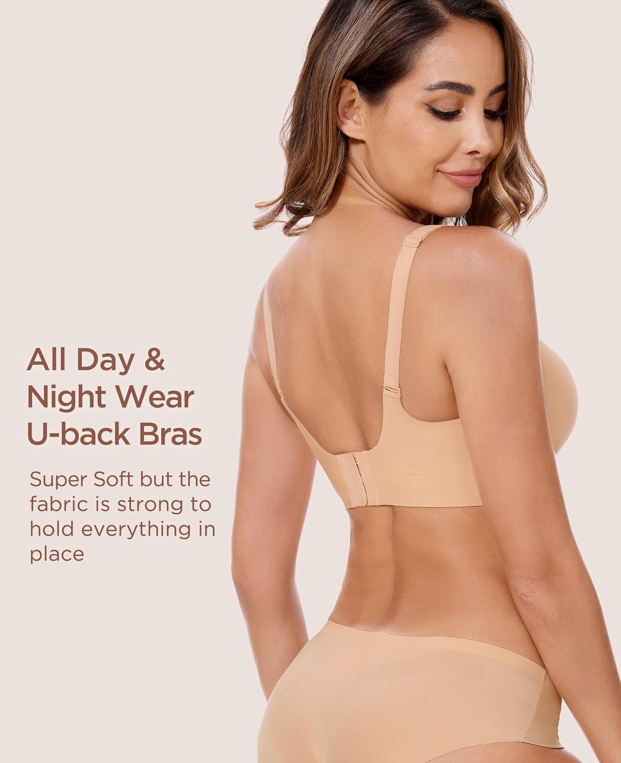 Detalle 2 de HBselect Nursing Bras for Breastfeeding: Seamless Wireless Jelly Bra for Maternity Comfort