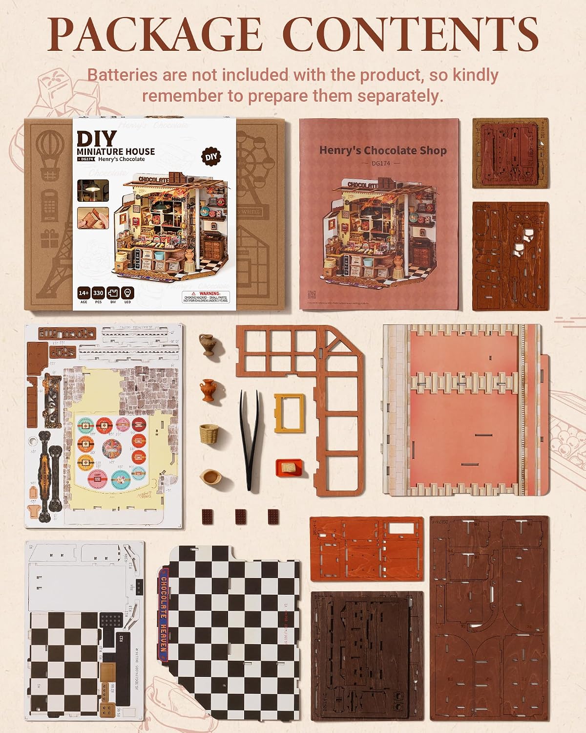 Thumbnail 6 de ROBOTIME Kit Casa delle Bambole in Miniatura Henry’s Chocolate