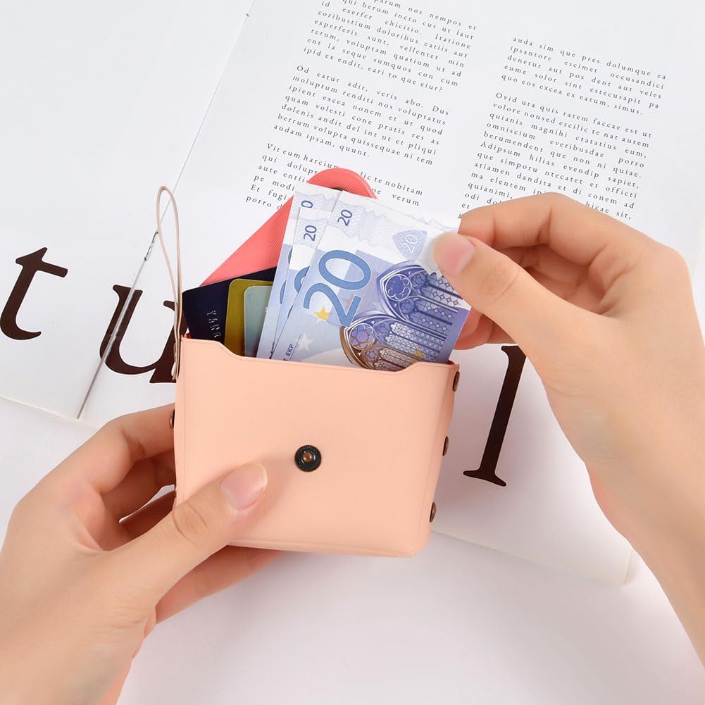 Thumbnail 4 de Aucuu Petit Porte-Monnaie en Cuir Femme – Ensemble de 4 Mini Portefeuilles Sacs à Main