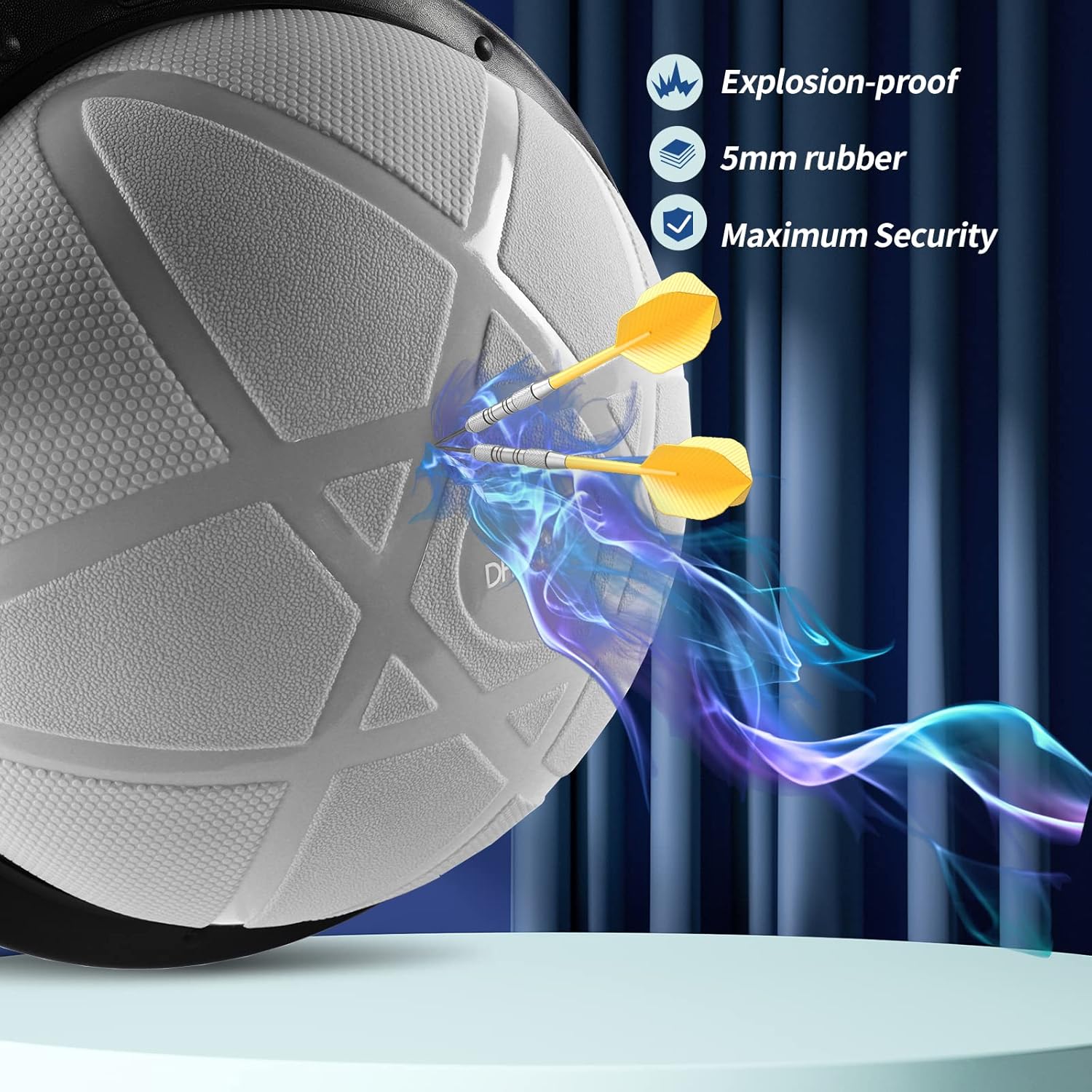Thumbnail 1 de DH FitLife Balance Ball (Yoga Balance Trainer) Ø60×22cm with Pump and 2 Fitness Bands