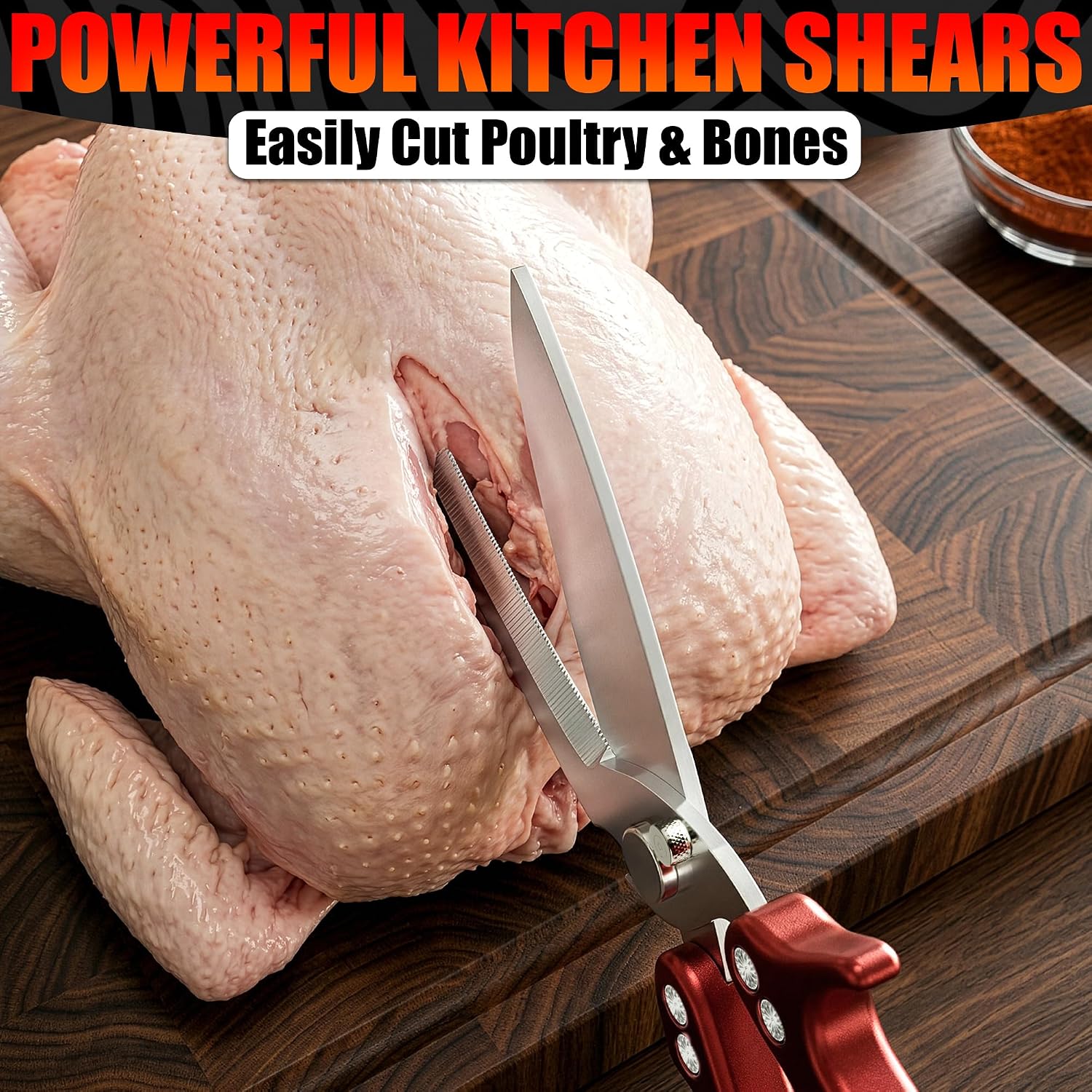 Detalle 2 de Poultry Shears with 3Cr14 Steel Blades