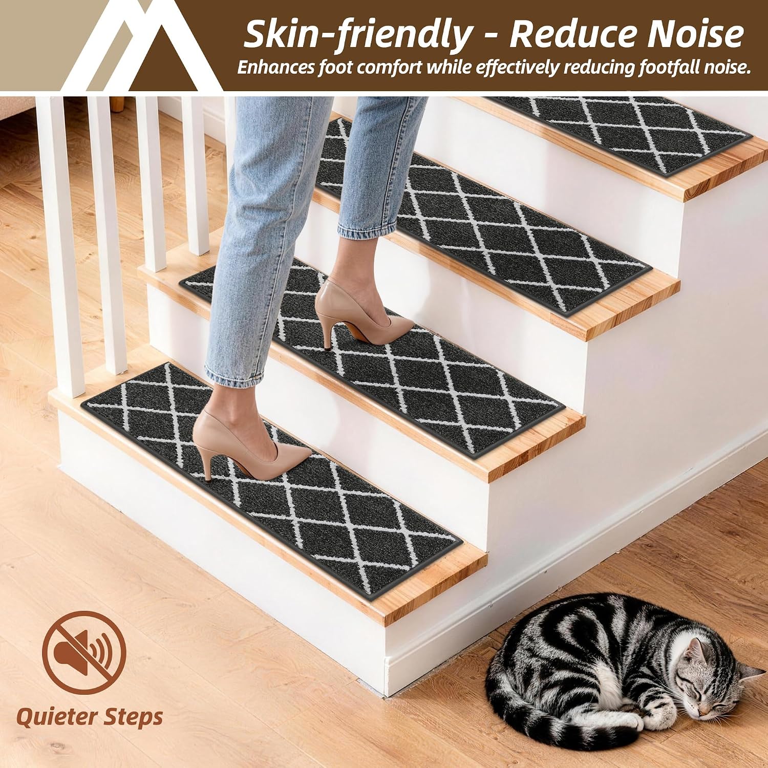 Thumbnail 3 de COSY HOMEER Stair Treads 9 x 28 in