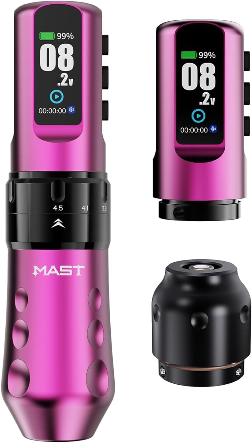 Detalle de Mast Tattoo Flip4 Pro Máquina de Tatuar Inalámbrica 2000mAh
