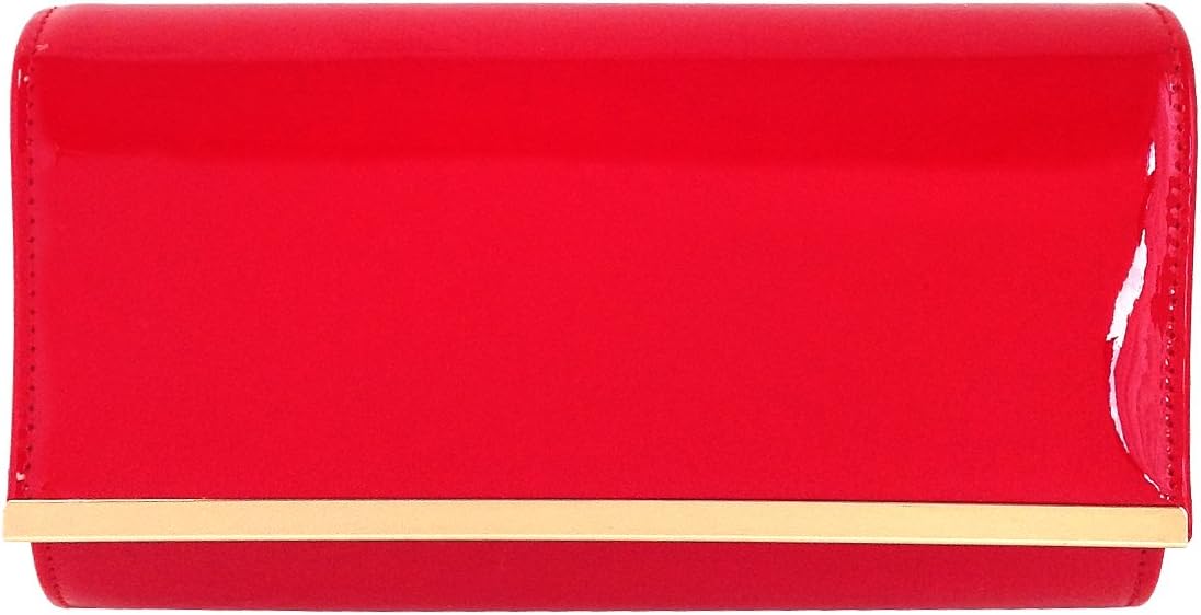 Detalle de JNB Faux Patent Leather Clutch