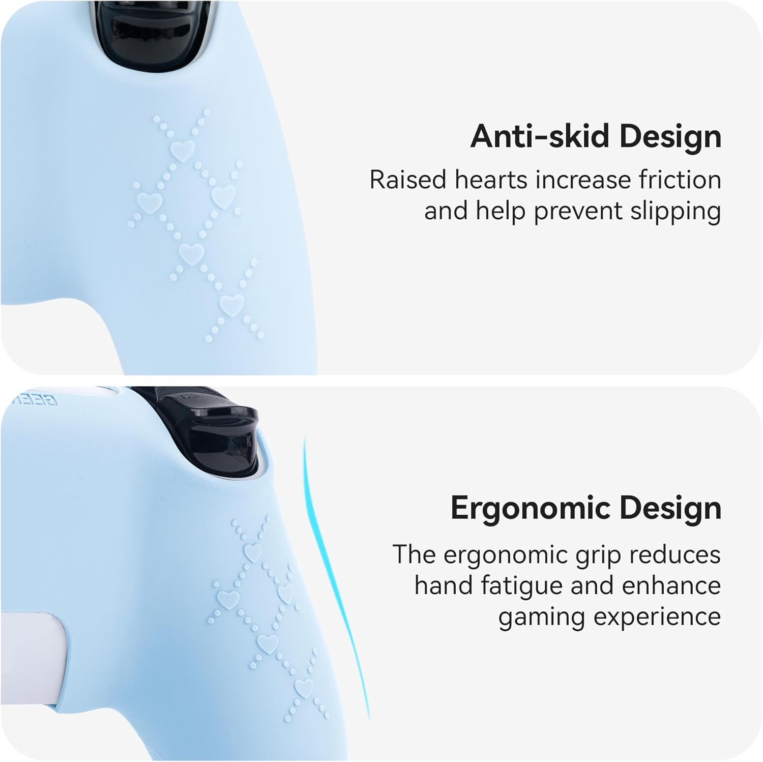Detalle 2 de GeekShare Blue Cat Paw PS5 Controller Skin