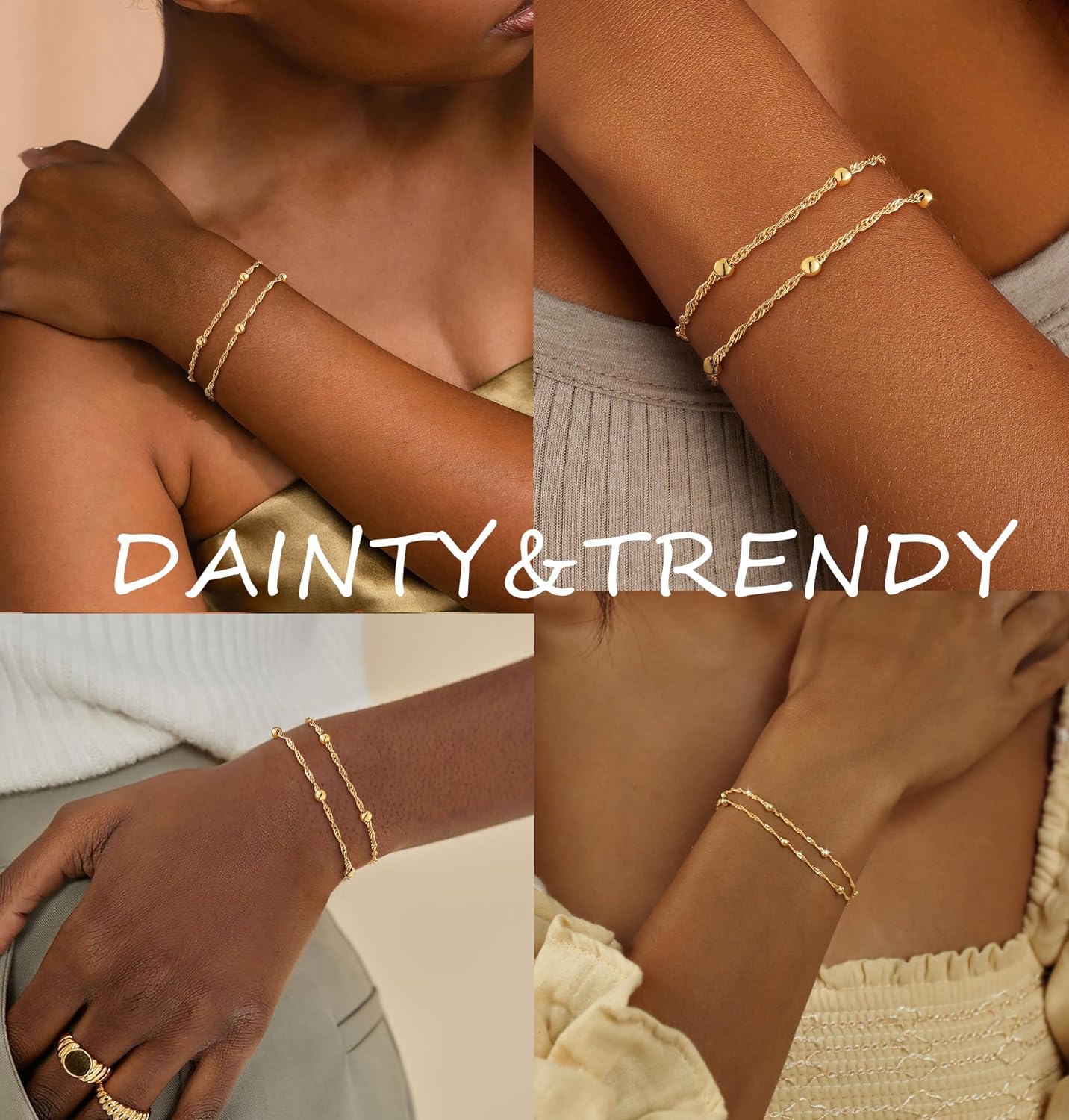 Detalle 2 de KOHOTA Bracelet Set 14K Gold-Plated