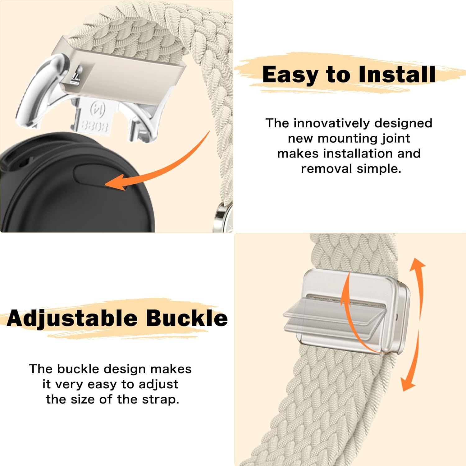 Thumbnail 5 de MokaZii Nylon-Armband mit Magnetverschluss für Xiaomi Smart Band 10/9/8