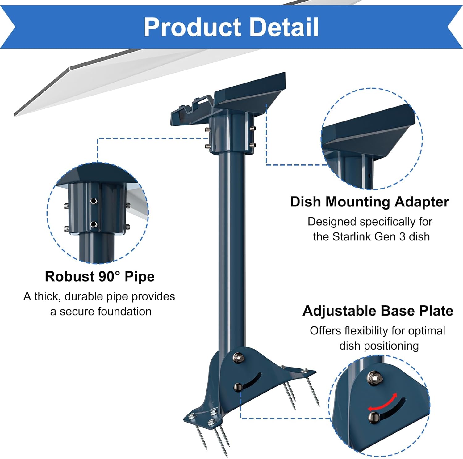 Thumbnail 5 de IZLTUV Starlink Gen 3 mount adapter 40 cm