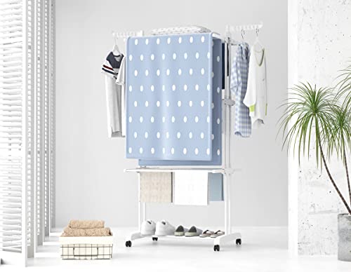 Thumbnail 6 de HOMIDEC Etendoir Linge Interieur Exterieur, 4 Niveaux – Blanc