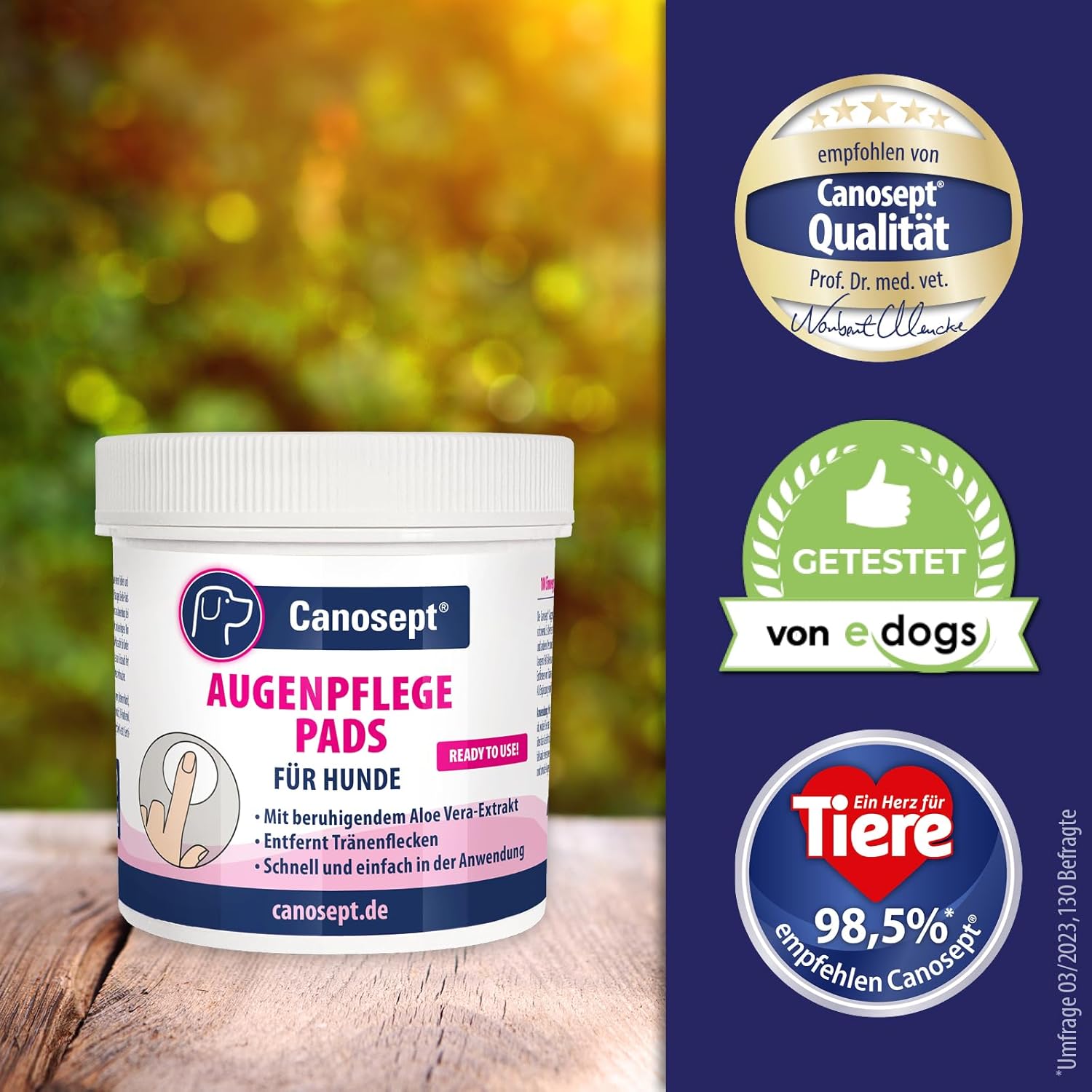 Thumbnail 6 de Canosept Augenpflege-Pads für Hunde – 100 Stück, Augenreiniger mit Aloe Vera