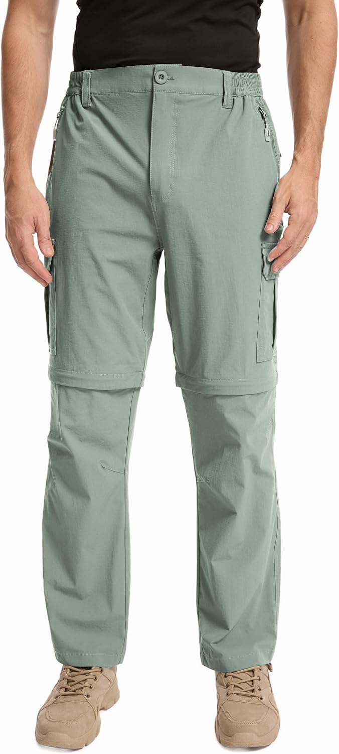 Detalle 2 de NATUVENIX Men's Hiking Pants Nylon-Spandex