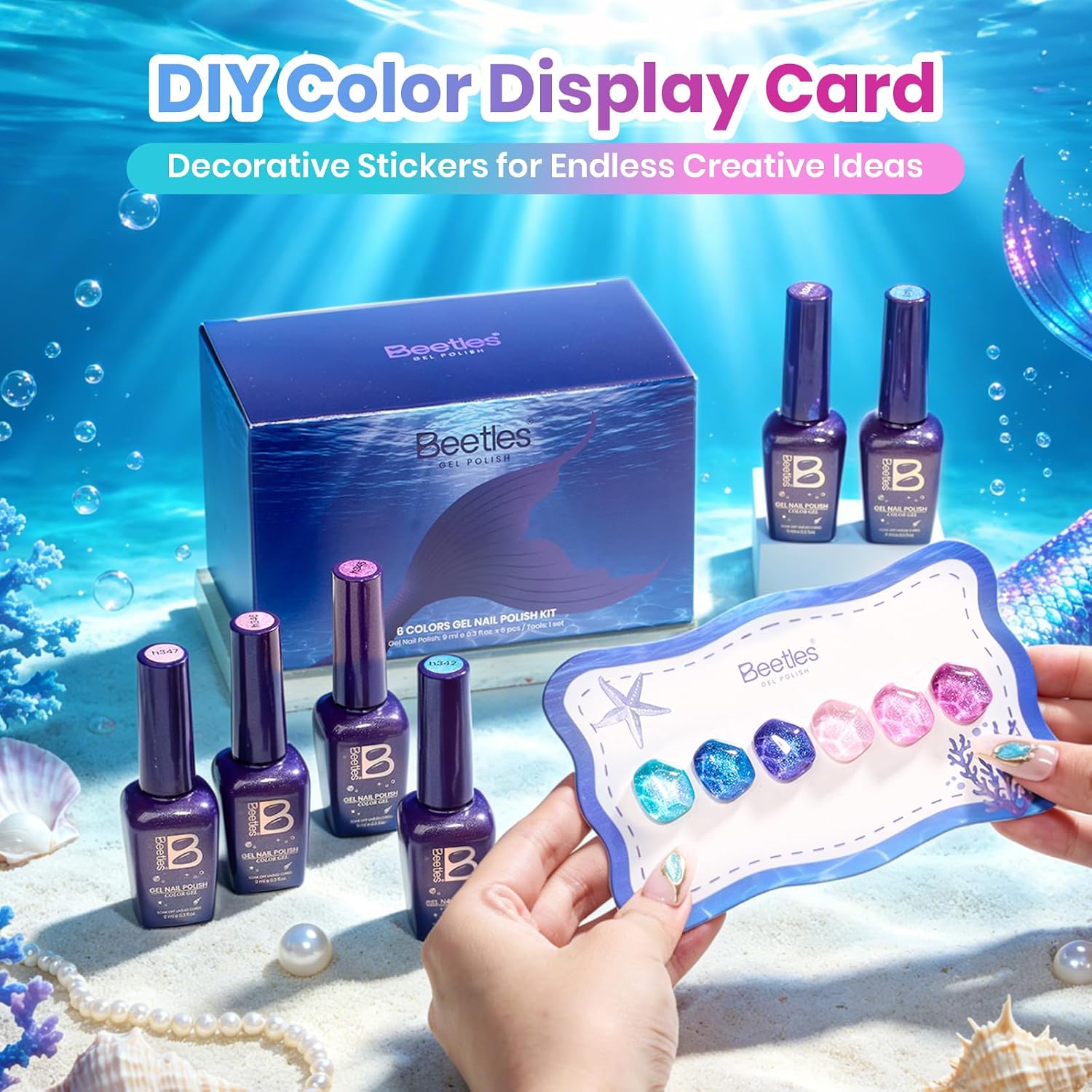 Thumbnail 5 de Beetles Spring Pudding Jelly Gel Nail Polish Set (20 Pastel Colors) with Top Coat & Base