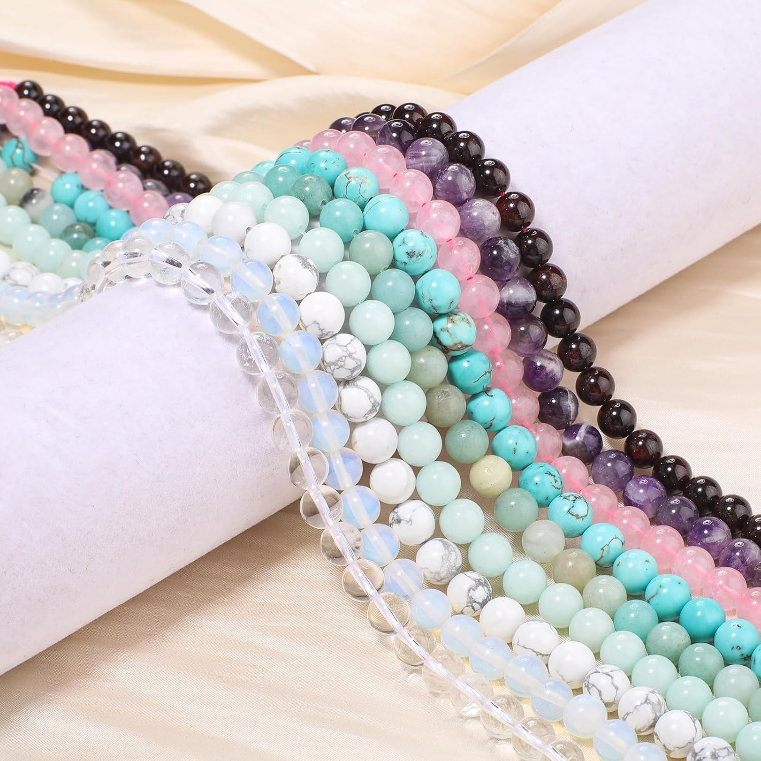 Detalle 2 de LASOFAMERE Natural Stone Beads 4mm