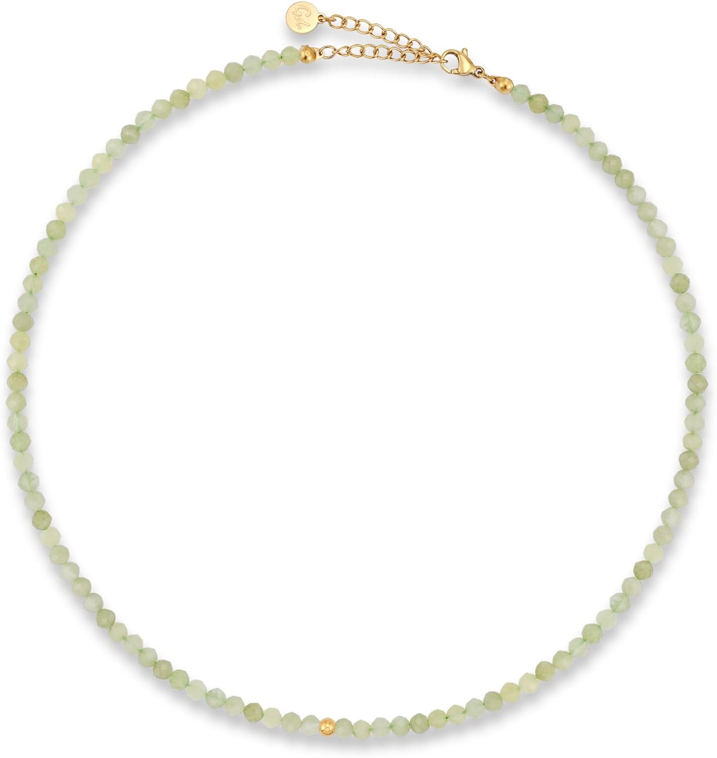 Thumbnail 6 de GD GOOD.designs Collana di perle con pietre naturali 4 mm, regolabile 40–45 cm, placcatura oro 18K