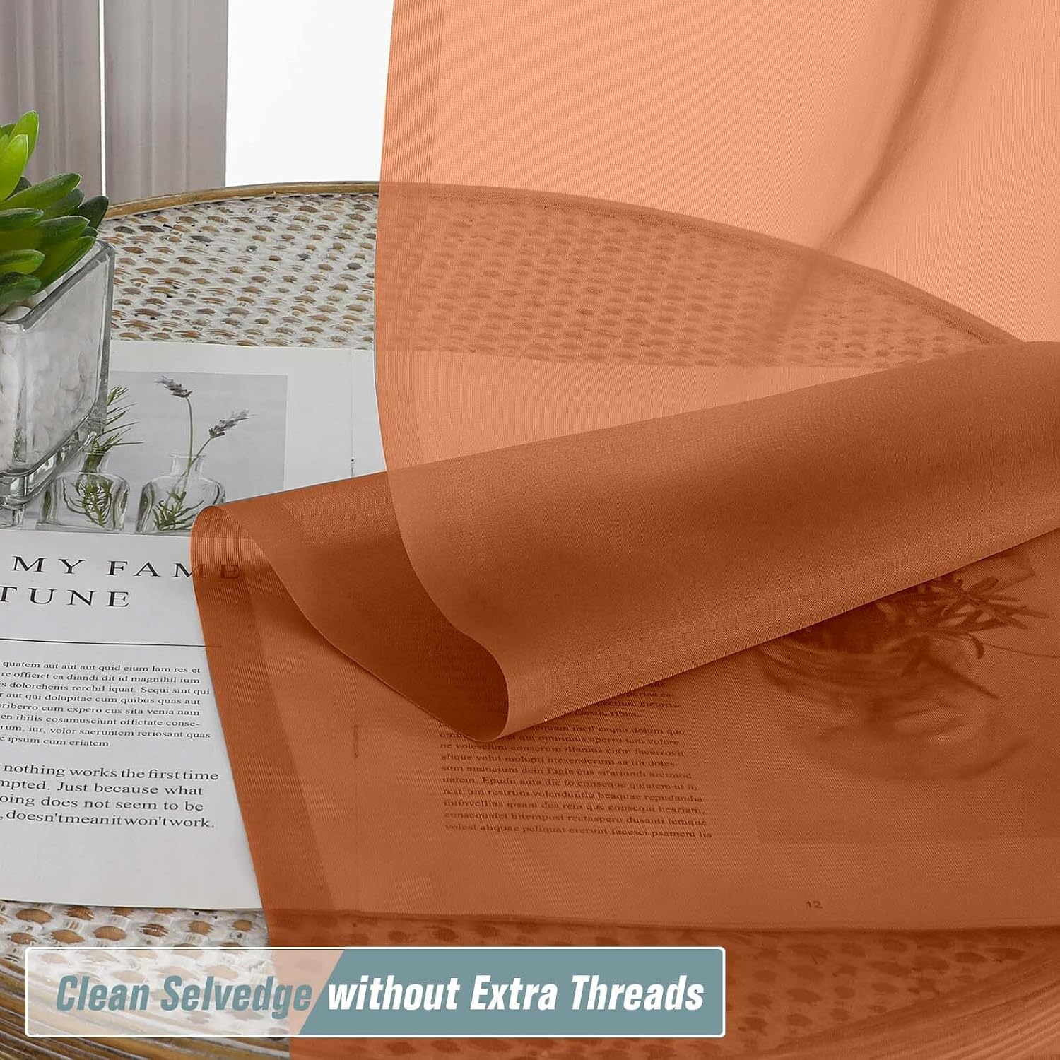 Detalle de Ebesto Sheer Curtains 90 Inches