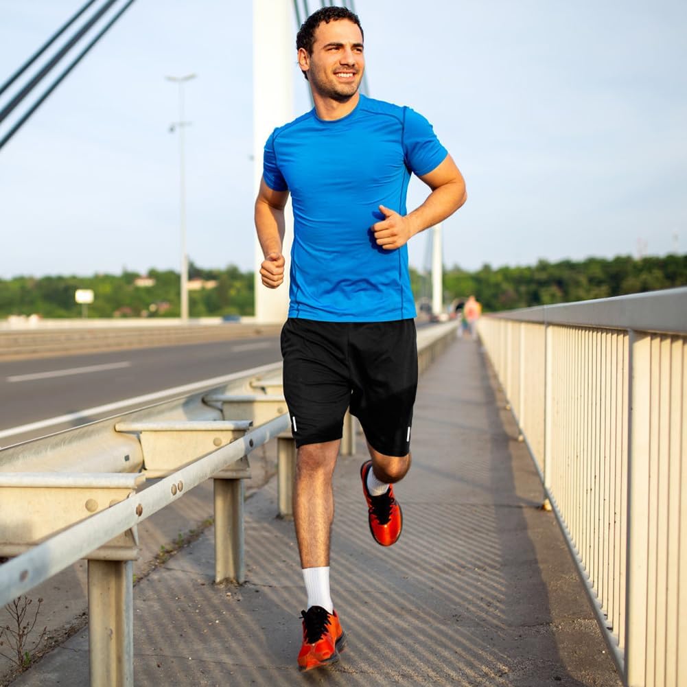 Thumbnail 2 de AUYAO Men's Running Shorts with Quick Dry Fabric and Zipper Pockets