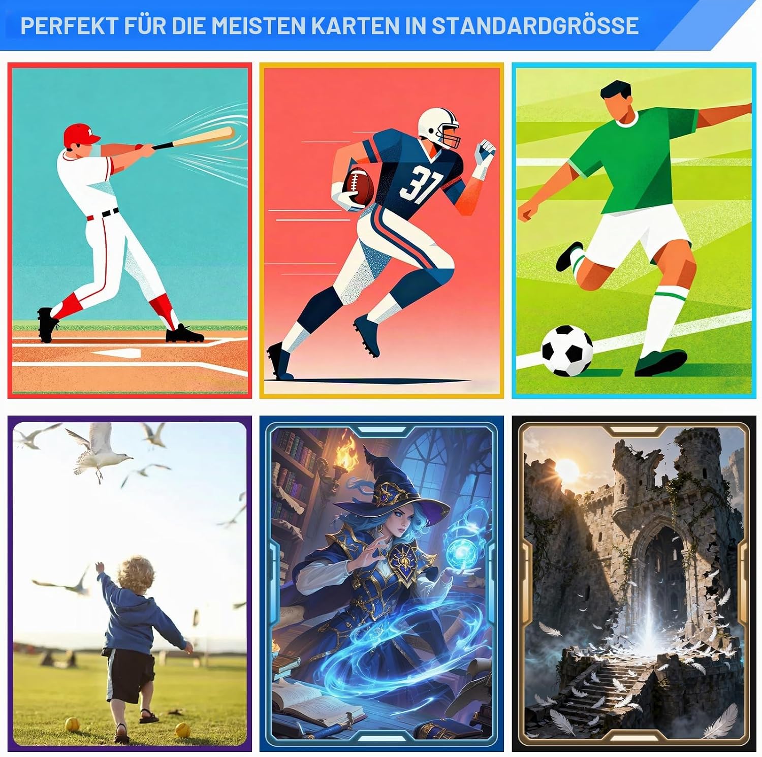Thumbnail 5 de Kartenhüllen für MTG – Perfect Fit Standard Kartenhüllen, Grüne 300er Packung
