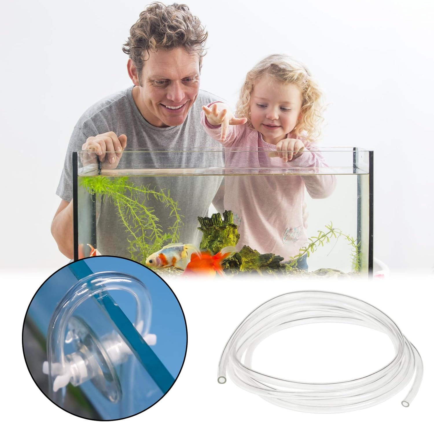 Detalle de Casoter 2M Aquarium Air Line Tubing – Clear PVC Hose for Fish Tanks and More