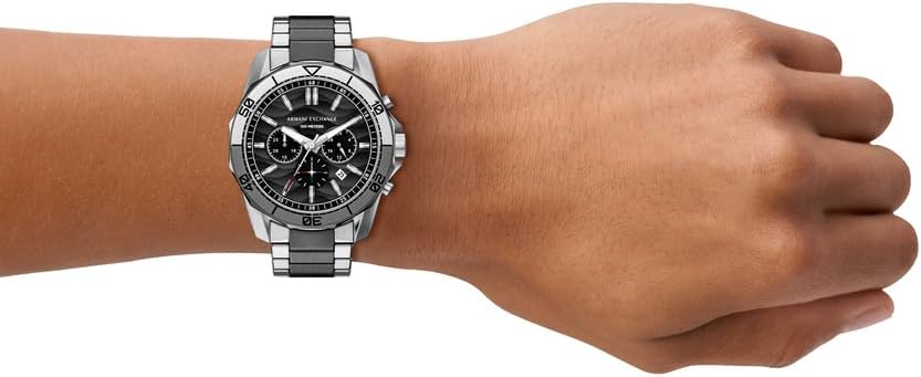 Thumbnail 1 de Armani Exchange Herrenuhr – Gehäuse 44 mm, Quarz-Chronograph, Zwei‑Ton Edelstahlband