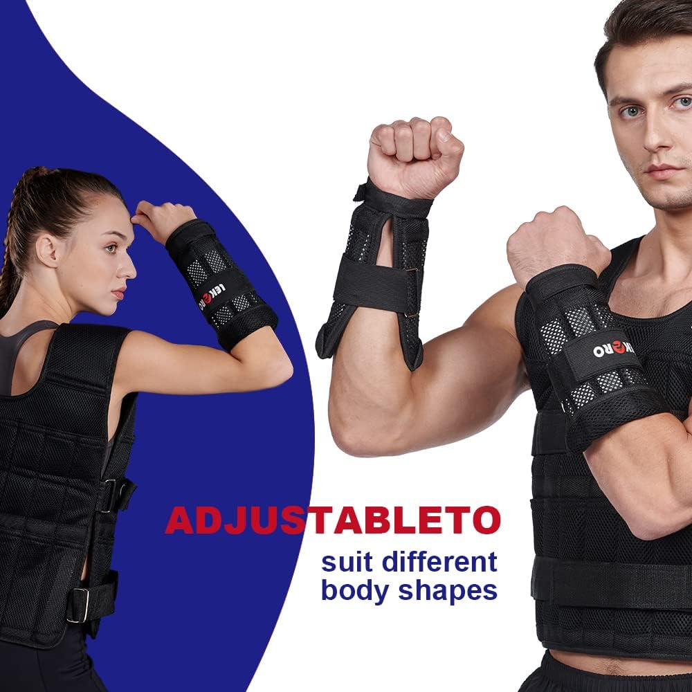 Thumbnail 2 de LEKÄRO Wrist Ankle Weights with Removable Steel Bars – Adjustable 1 Pair, 2.0 kg Total