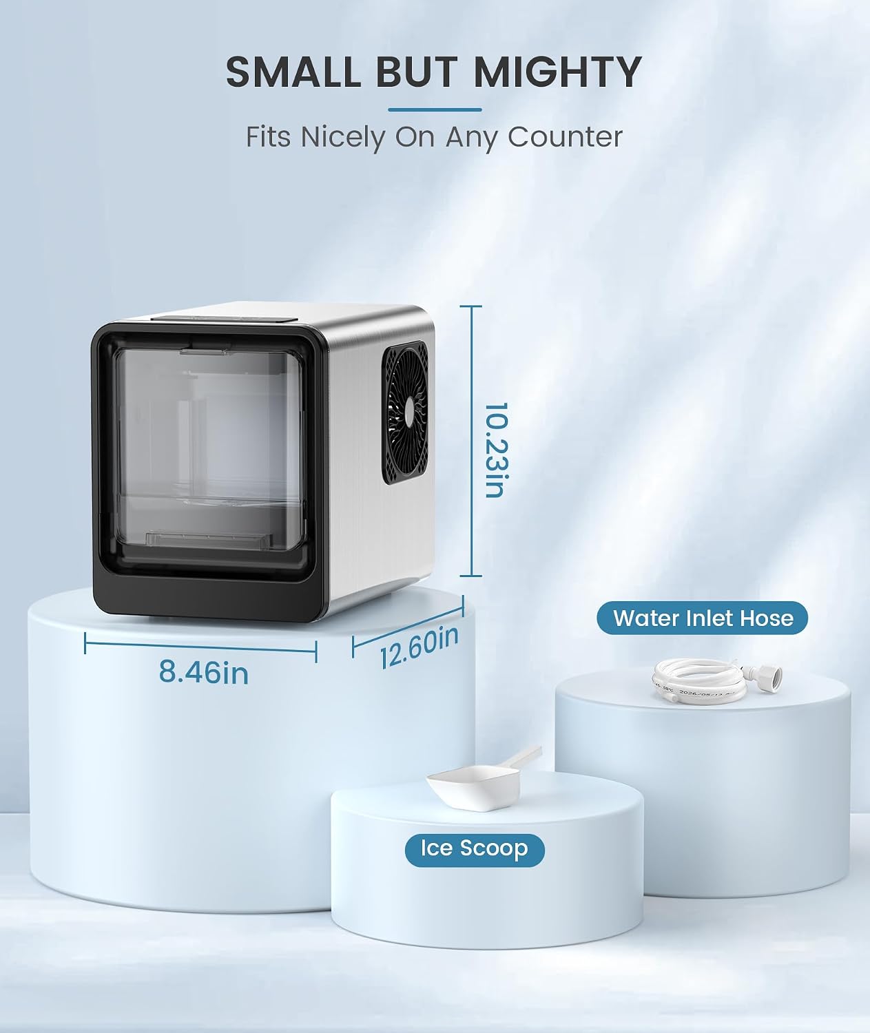 Thumbnail 4 de Electactic BS-303 Nugget Ice Maker, 35 lb Daily Output, Auto Refill