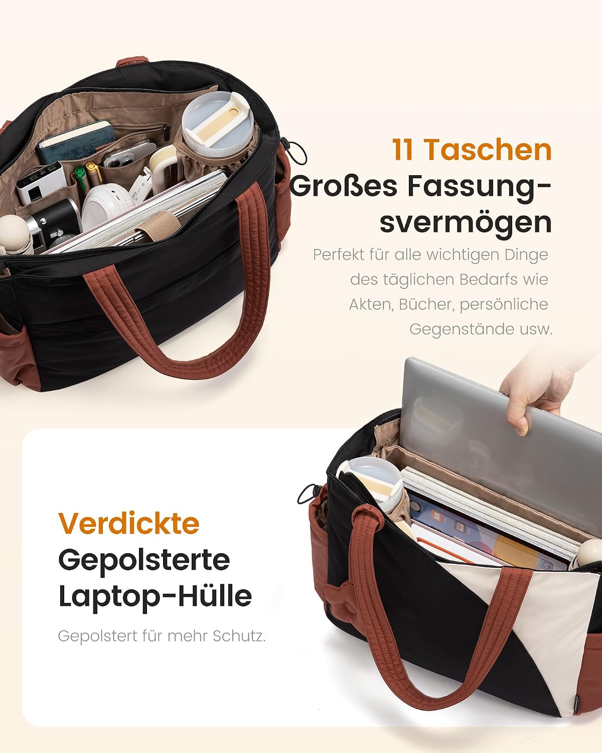 Thumbnail 2 de LOVEVOOK Shopper Tasche Damen 41,5 x 27 cm