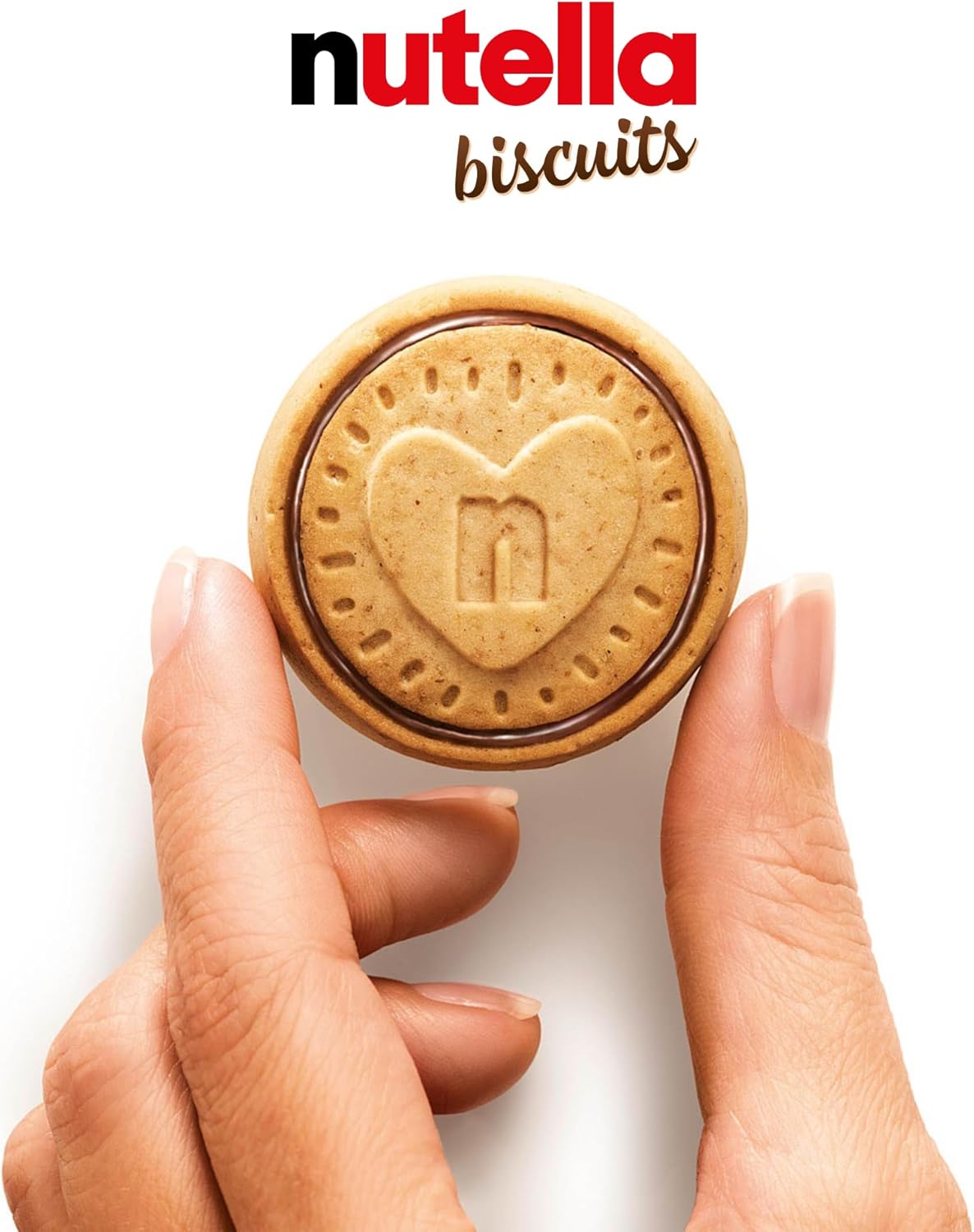 Detalle de Nutella Biscuits: 84 biscotti croccanti con cuore cremoso di Nutella in confezioni monoporzione