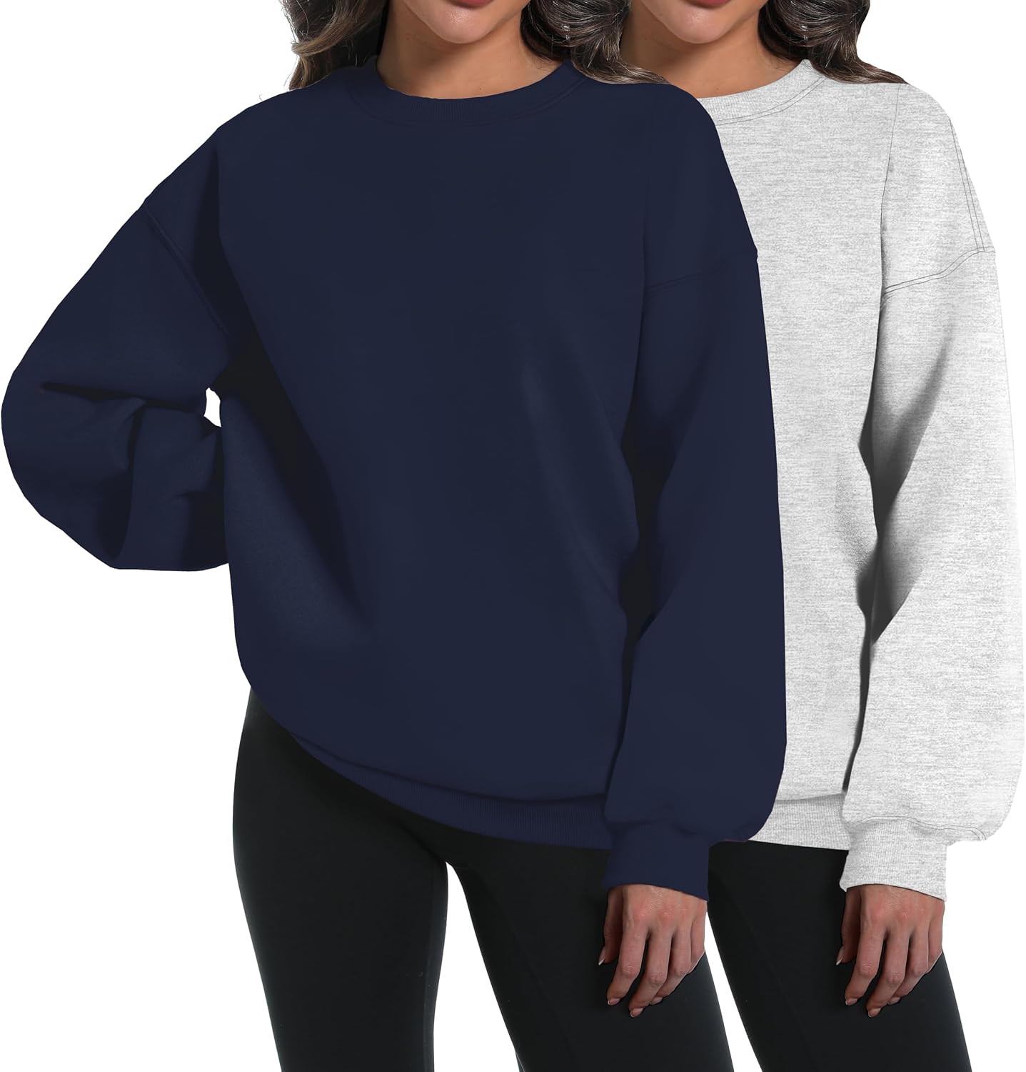 Detalle de XFIFM 2-Pack Oversized Women's Sweatshirt hoodies