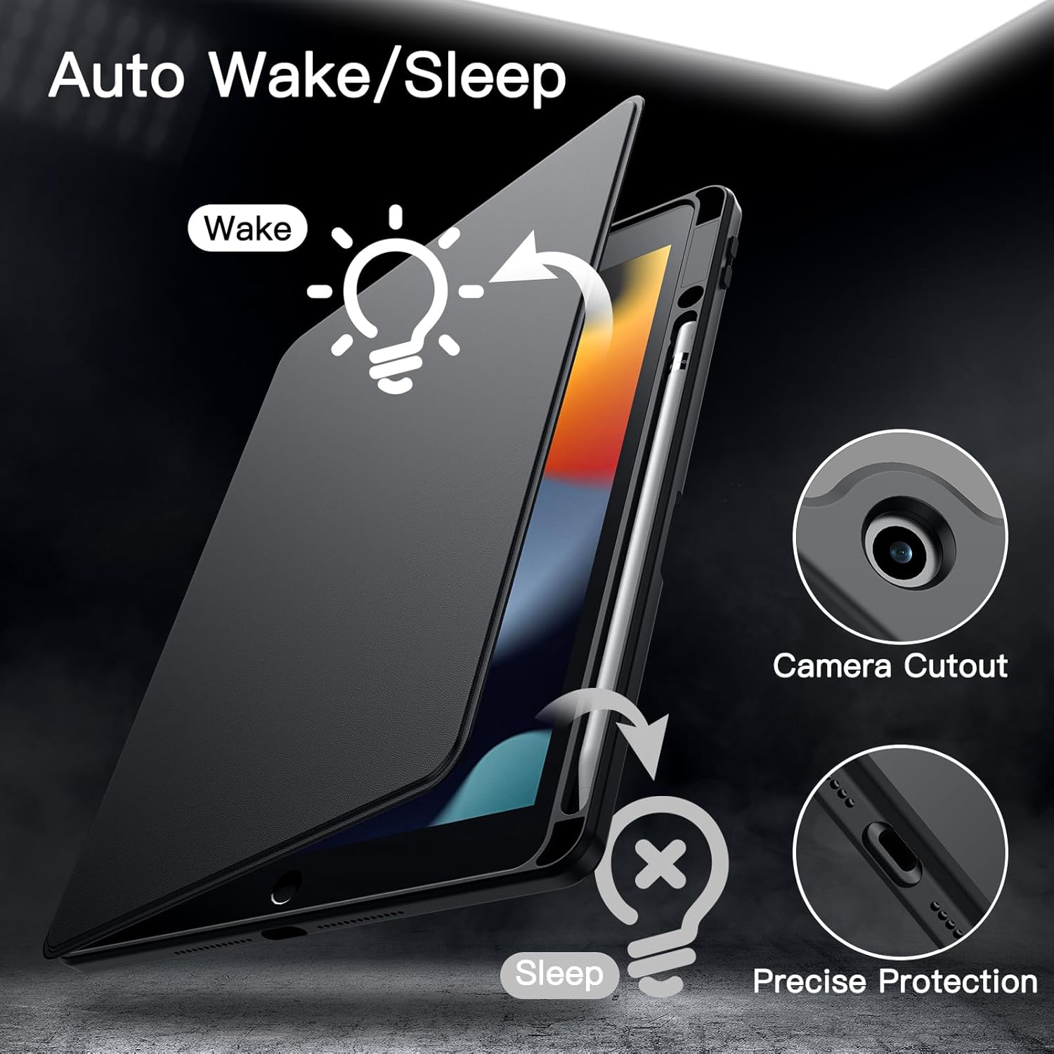 Thumbnail 5 de JETech iPad 9/8/7 Rotating Case