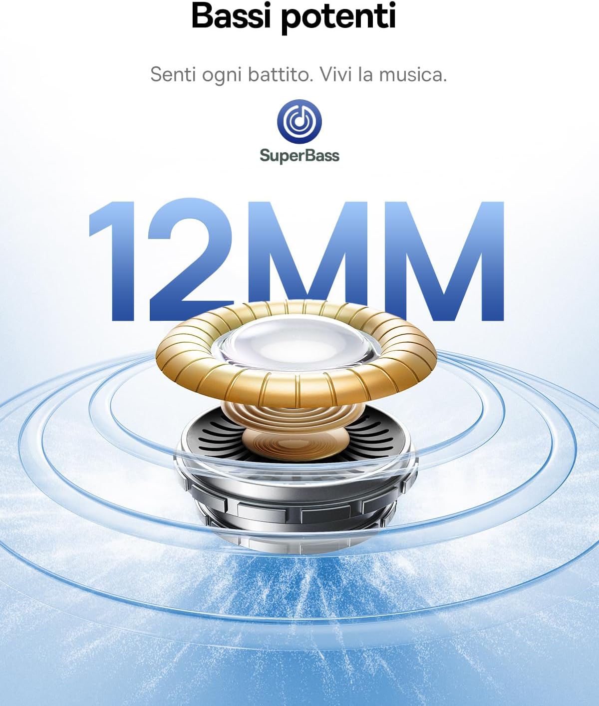 Detalle de Baseus EP10 NC Auricolari Bluetooth 41 ore