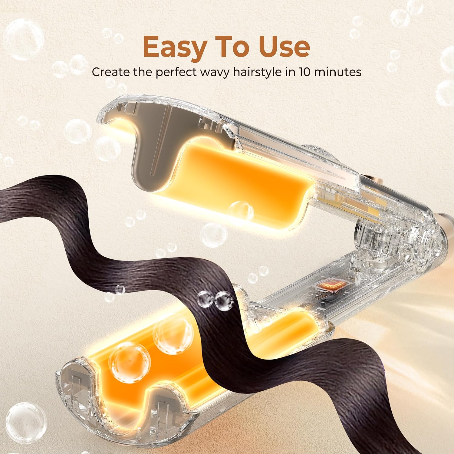 Thumbnail 1 de UKLISS Hair Waver Mini Wave Curling Iron – Pro Lightweight 3 Barrels