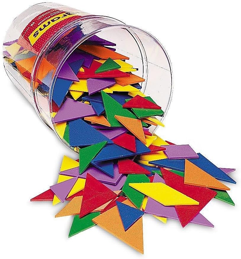 Detalle de Learning Resources Tangram Set in 4 Colors