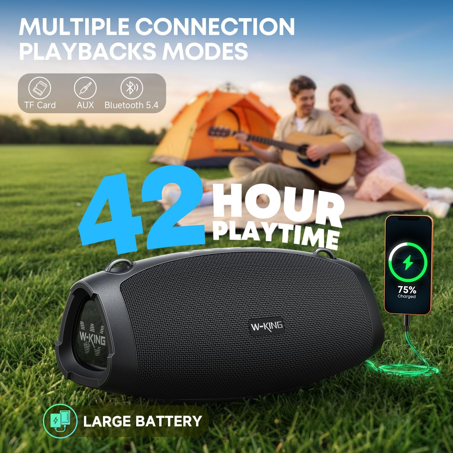 Thumbnail 5 de W-KING X10 Portable Bluetooth Speaker review: a beefy 120W voice with deep bass for outdoor use