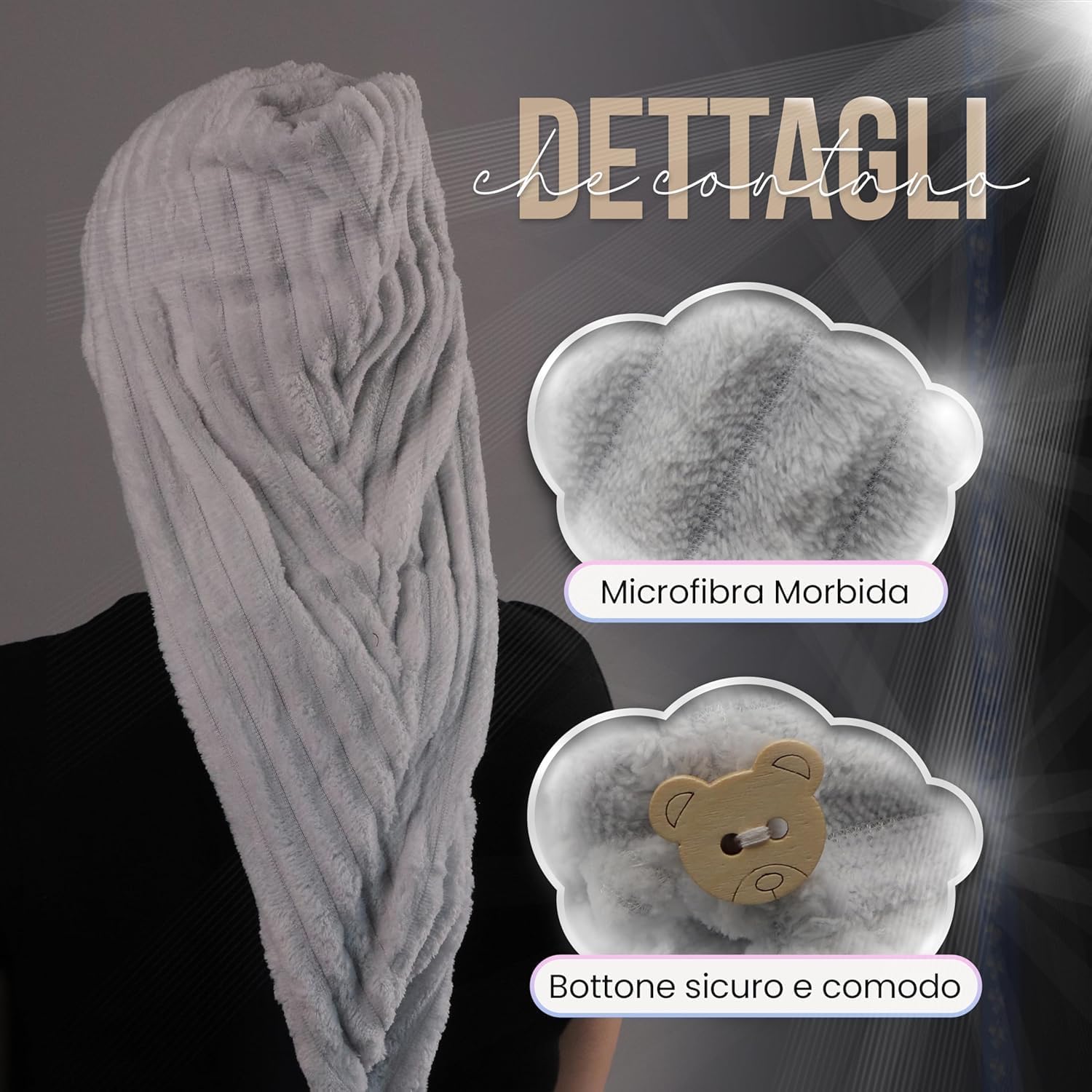 Thumbnail 2 de Asciugamani in microfibra ultra assorbente unisex (morbidi e leggeri) per bagno, palestra e viaggio