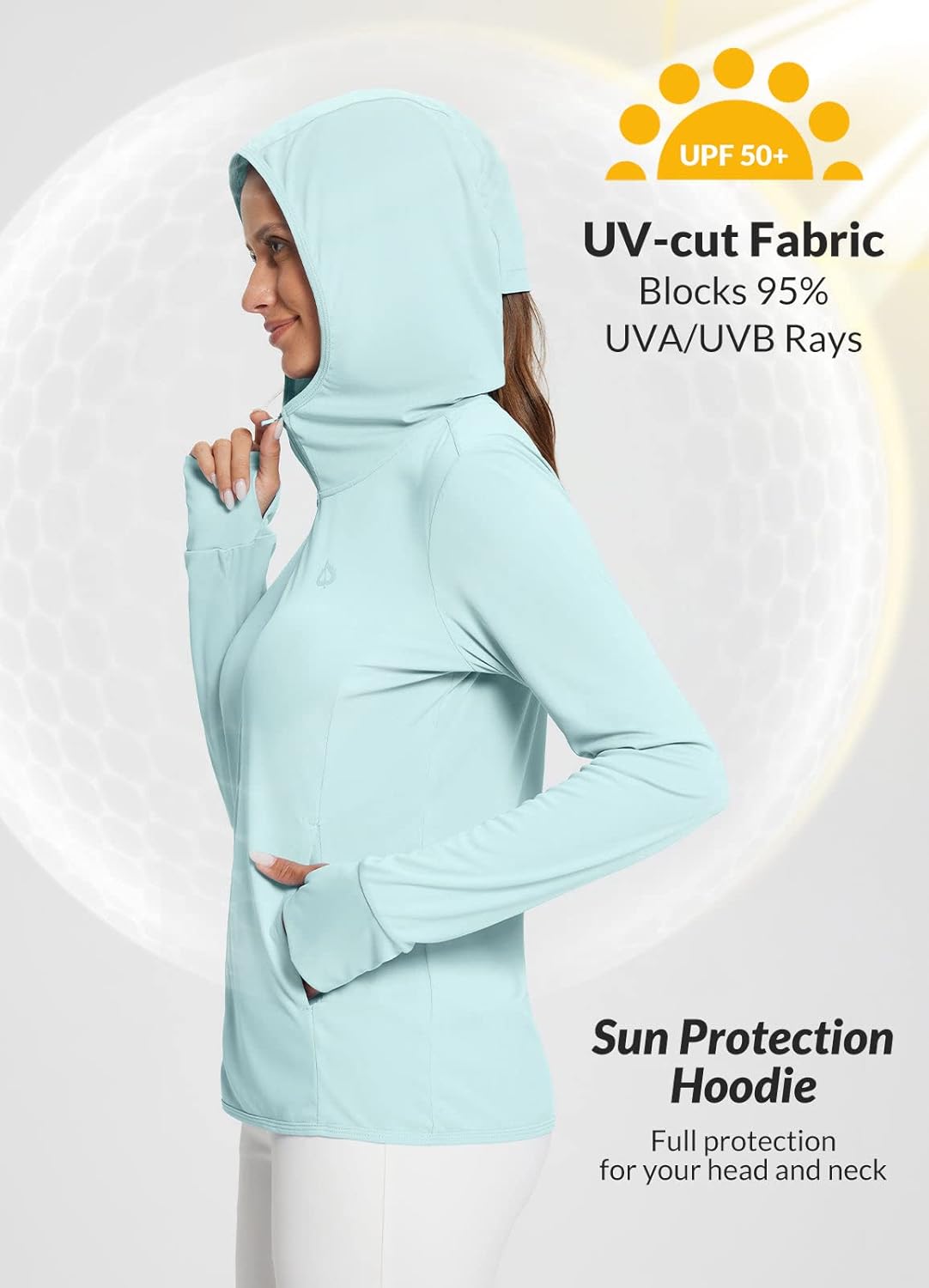 Thumbnail 2 de baleaf Women’s Sun Protection Jacket Hoodie (UPF 50+ Lightweight Sun Cover Up)