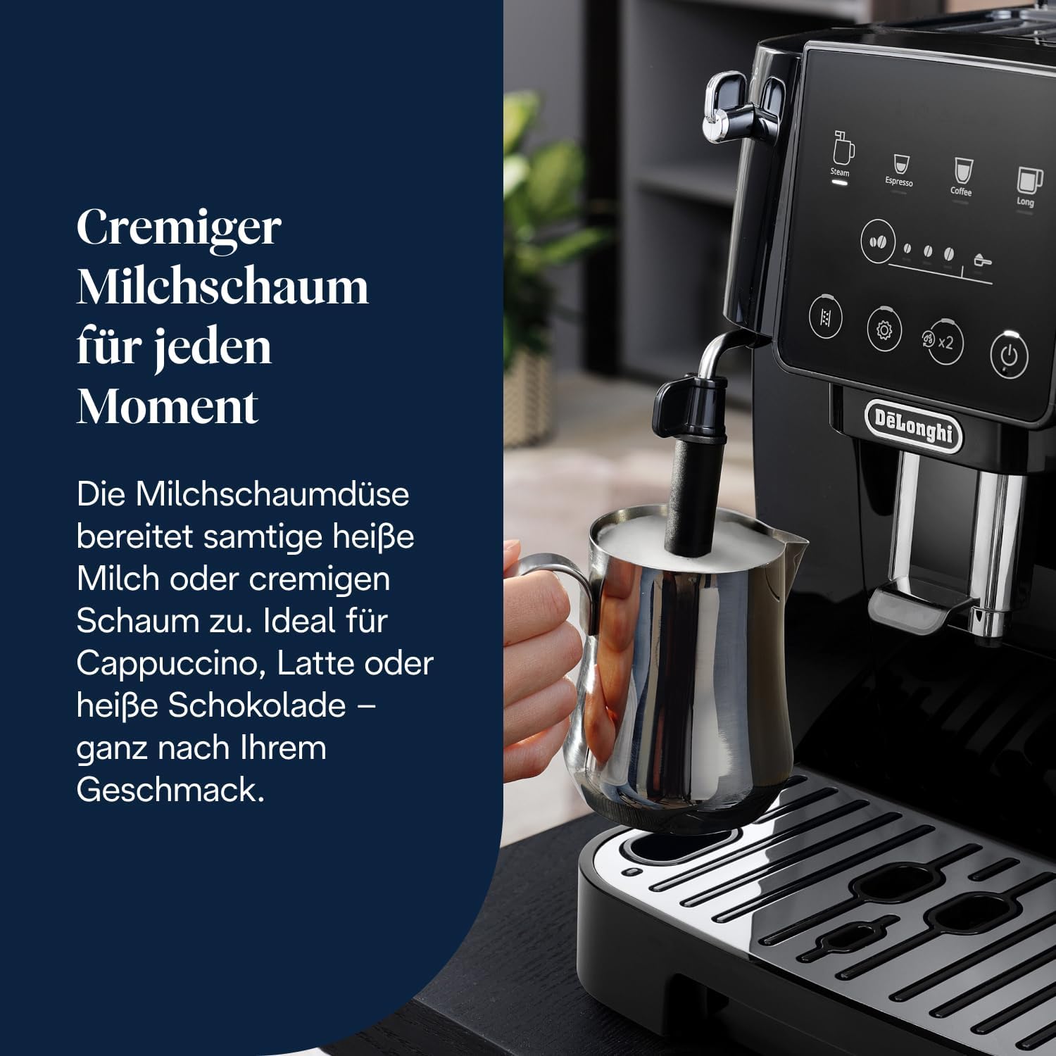Thumbnail 5 de De’Longhi Magnifica Start Perfetto Kaffeevollautomat ECAM222.20.B mit klassischem Milchaufschäumer