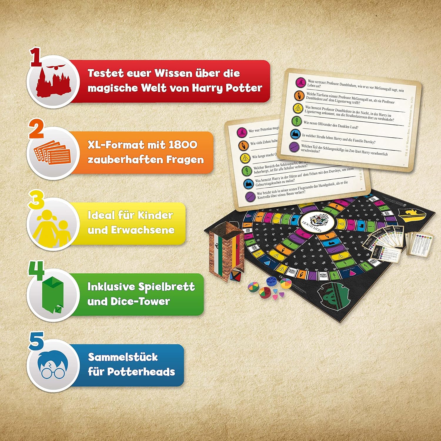 Thumbnail 4 de Winning Moves Trivial Pursuit XL Quizspiel 1800 🎲