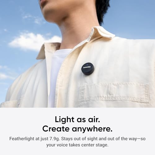 Detalle de Insta360 Mic Air Transmitter: Ultra‑light wireless mic for Vlog and streaming
