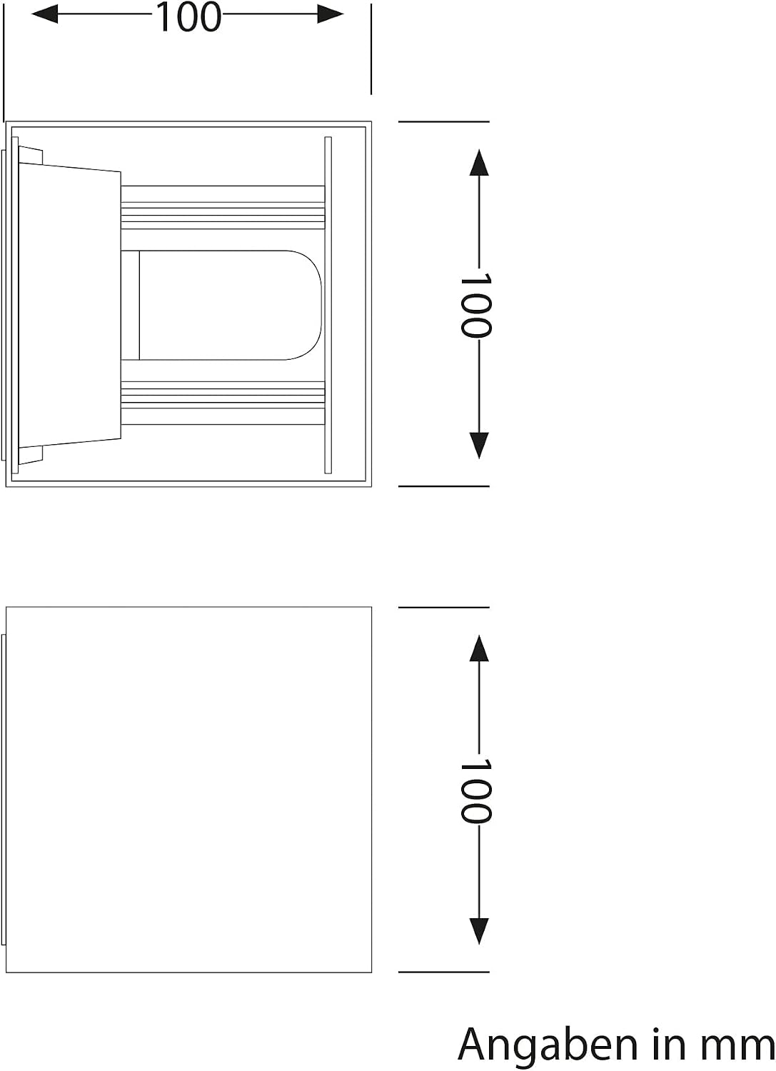 Thumbnail 5 de Lampada da parete per esterni CUBEL (IP65) up/downlight in antracite opaco, 2 pezzi, attacco G9 max 10W