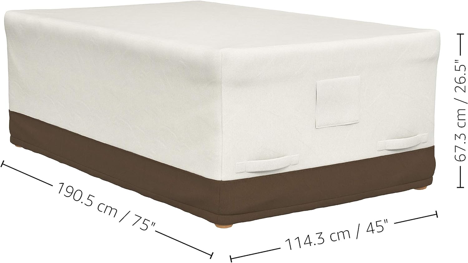 Thumbnail 1 de Amazon Basics Abdeckung für Esstisch JC126 – 190,5 cm, M, Beige/Hellbraun